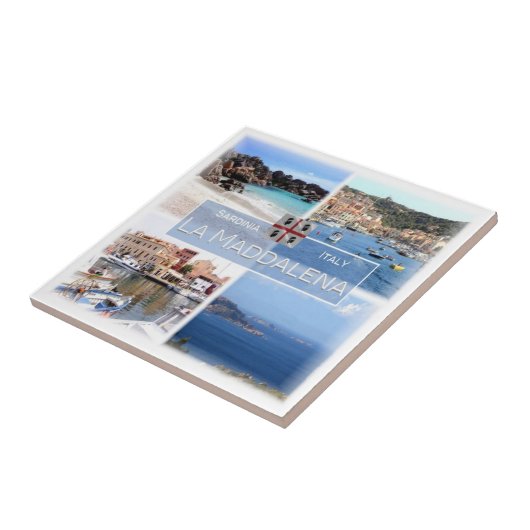 Carreau SRD023 LA MADDALENA, Mosaïque, Sardaigne, (Côté)