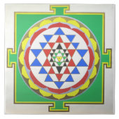 Carreau Sri Yantra - Couleurs précises (Devant)