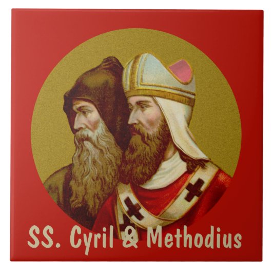 Carreau SS. Cyrille & Méthode (M 001) (Devant)