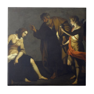 Carreau St Agatha avec St Peter et ange - Alessandro