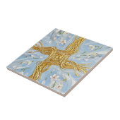 Carreau St Brigid's Cross Snowdrops Golden Imbolc Art (Côté)