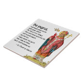 Carreau St. David of Wales (P 001) avec Citation célèbre (Côté)