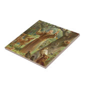 Carreau St Francis of Assisi preaching to animals (Côté)