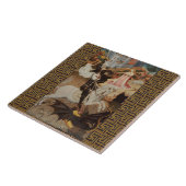 Carreau St. George et le Dragon par Bernat Martorell (Côté)