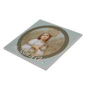 Carreau St. Jeanne d'Arc brûlant à la prise (BF01) Tuile 1 (Côté)