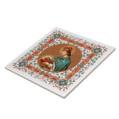 Carreau St. Louis IX avec frontière Rinceau (BK 065) (Côté)