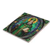 Carreau St Patrick Patron irlandais Saint Strait Glass (Côté)