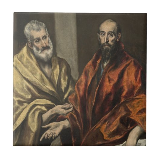Carreau St Peter et St Paul | c.1605-8 (huile sur la (Devant)