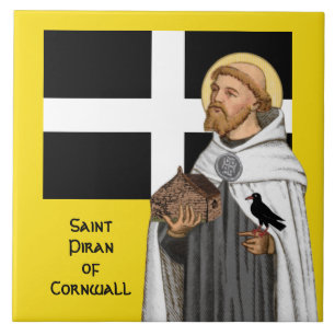 Carreau St. Piran de Cornouailles (SAE 01) et son drapeau