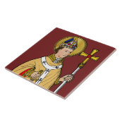 Carreau St. Thomas Becket avec Épée (M 033; Colorisée) (Côté)