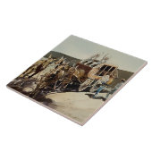 Carreau Stagecoach Hold up par Edward Borein (Côté)