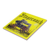 Carreau Stagecoach vieux antique ouest (Côté)