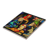 Carreau Stained Glass Style Nativity (Côté)