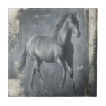 Carreau Stallion noir<br><div class="desc">Ce tableau d'Ethan Harper est captivant. Il captura la beauté de l'étalon associé à deux couleurs simples : le noir et le beige. Ce dessin d'art contemporain d'un étalon de course noire ajoutera du caractère à tout salon,  salle à manger ou chambre.</div>