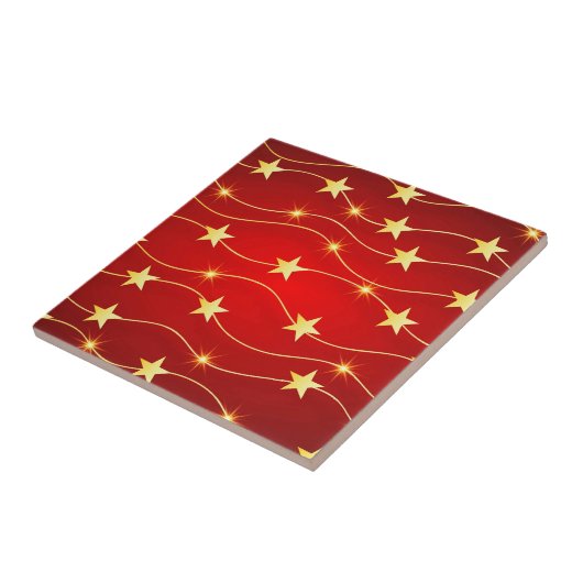 Carreau Star Adored Ruby Motif rouge (Côté)