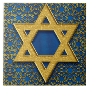 Carreau Star of David, Hanoukka Motif cadeau de vacances
