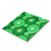 Carreau Starburds et pingwheel, vert pin foncé (Côté)