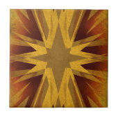 Carreau Starburst jaune vintage (Devant)