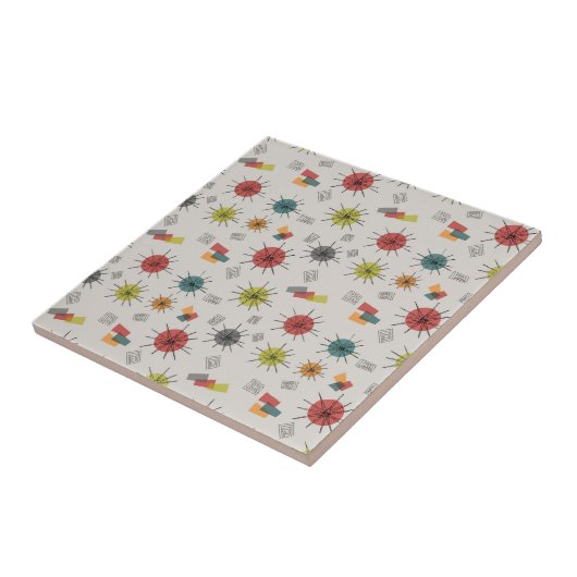 Carreau Starburst moderne du milieu du siècle (Côté)