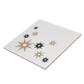 Carreau Starburst moderne du milieu du siècle | Rose et no (Côté)