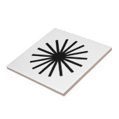 Carreau Starburst noir et blanc (Côté)