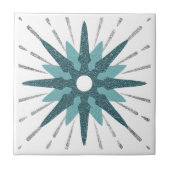 Carreau Starburst Turquoise & Silver (Devant)
