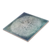 Carreau Starfish - Basket Star dans Indigo Blue (Côté)