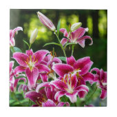 Carreau Stargazer Lilies (Devant)