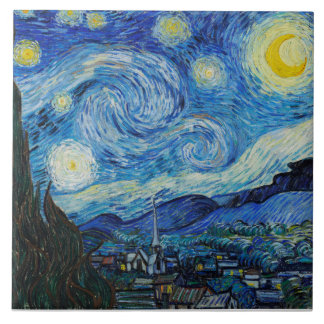 Carreau Starry Night, Van Gogh