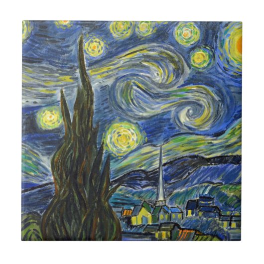 Carreau Starry Night Van Gogh (Devant)