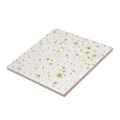 Carreau Stars2 d'or - Blanc pur (Côté)