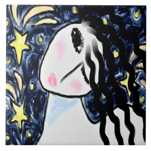 Carreau Stars de tir Peinture numérique Abstraite (Devant)