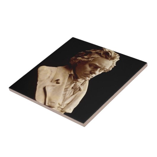 Carreau Statue de buste de Beethoven (Côté)