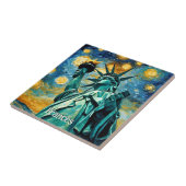 Carreau Statue de la liberté impressionnisme (Côté)