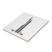 Carreau STATUE DE LIBERTÉ CODE BAR New York Code-barres (Côté)