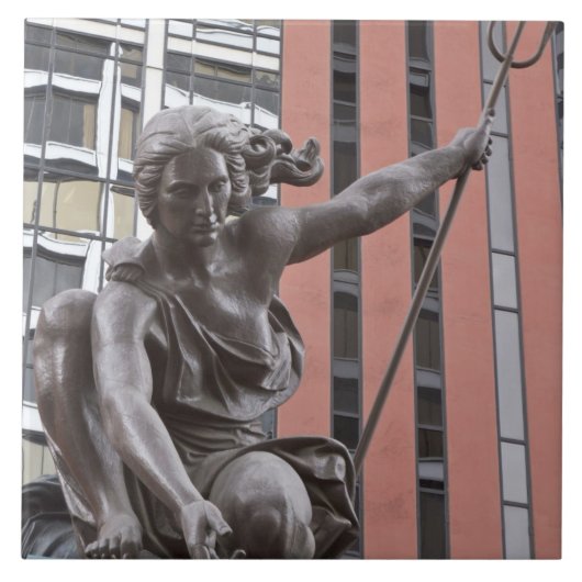 Carreau Statue de Portlandia, Portland, Oregon (Devant)
