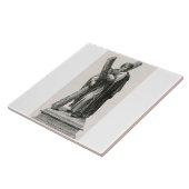 Carreau Statue de Saint André Apôtre avec croix (Côté)