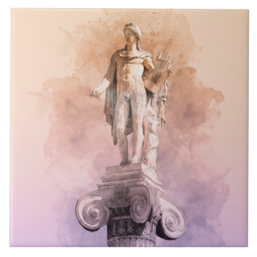 Carreau Statue grecque classique d'Apollo (Devant)