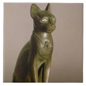 Carreau Statuette d'un chat représentant la déesse Bastet (Devant)
