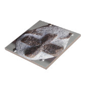Carreau Staurolite, intersection en cristal parfaite (Côté)