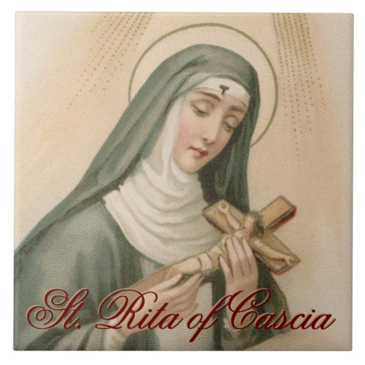 Carreau Ste Rita de Cascia (M 015) (Devant)