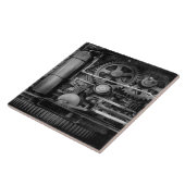 Carreau Steampunk - Acier sériel (Côté)