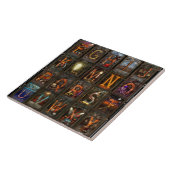 Carreau Steampunk - Alphabet - Alphabet complet (Côté)