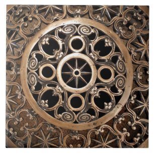 Carreau Steampunk antique de bronze en métal de Vatican