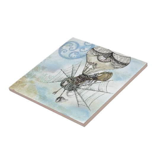 Carreau steampunk balloon (Côté)