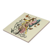 Carreau Steampunk Fairy Yellow Horloge Entraîneurs (Côté)