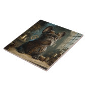 Carreau Steampunk Frenchie (Edition 1) - Ceramic Tile (Côté)
