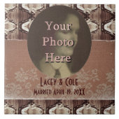 Carreau Steampunk laiton & dentelle (Devant)