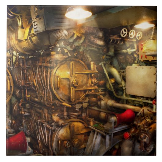 Carreau Steampunk - Naval - La salle des torpilles (Devant)