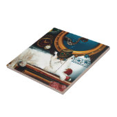 Carreau Steampunk Thé de chat sous-marin (Côté)